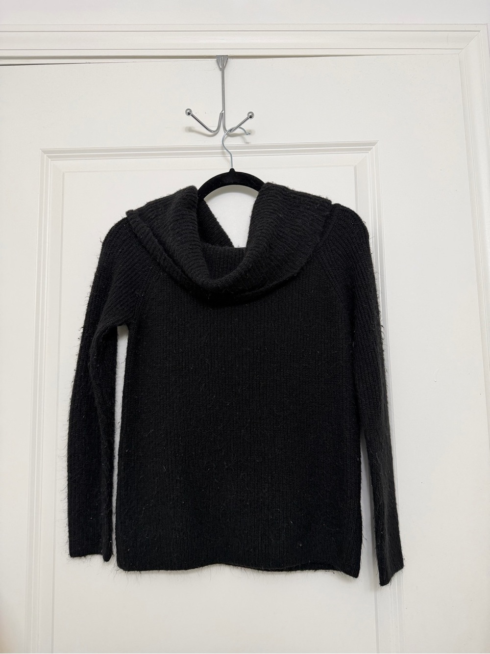 Black Cowl Neck Women's Sweater